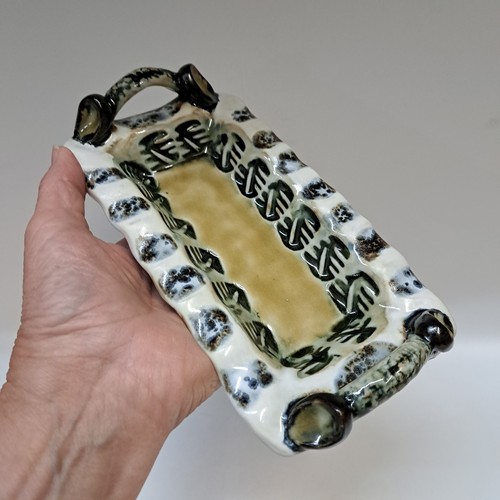 Click to view detail for SL-592 Butter Dish, End Handles $34